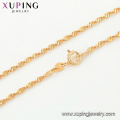 44231 Wholesale high quality gold plated stock copper alloy fashion chain necklace